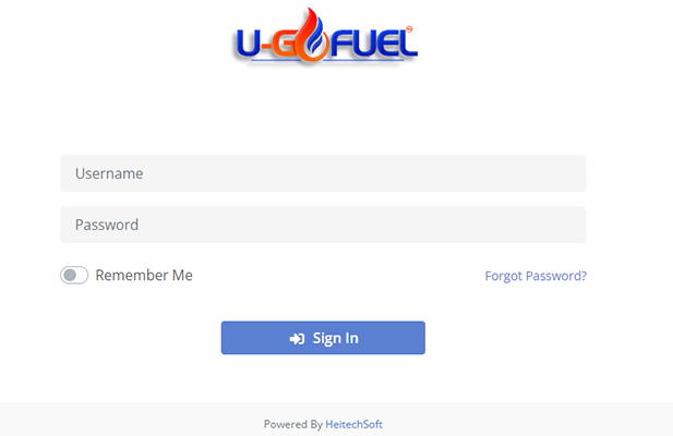U-Go Fuel Application Interface Screenshot 2